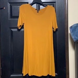 Mustard tunic dress